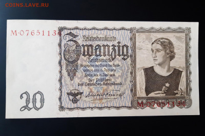Германия 20 марок 1939 г. aUNC+ до 22.11.2019 22:00 - 20191120_112737