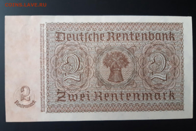 Германия 2 рентмарки 1937 г. UNC до 22.11.2019 22:00 - 20191120_112842