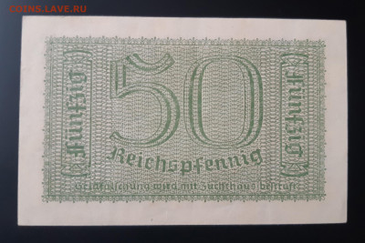 Германия Оккупация 50 рейхспфеннигов 1939 - 1945 aUNC - 20191120_112907