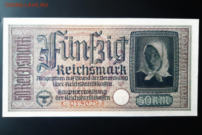 Германия Оккупация 50 рейхсмарок 1939 - 1945 aUNC - 20191120_113206