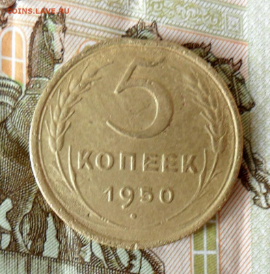 5 копеек 1950 "Вогнутые ленты" Шт.3.21   До 24.11.19 в 22.00 - SAM_0131.JPG