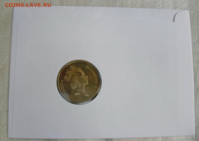 КПД Бермуды 1$ доллар 1986 Черепаха Крона Шайба - krona_shajba_bermudy_1_dollar_1986_cherepakha_konvert_25_let_vsemirnomu_fondu_dikoj_prirody_kpd_fauna1