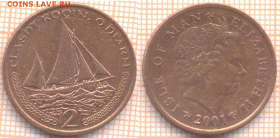 Мэн 2 пенса 2001 АВ г. , до 27.11.2019 г. 22.00 по Москве - Мэн 2 пенса 2001 7374