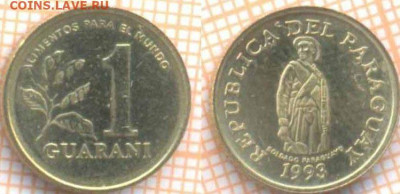 Парагвай 1 гуарани 1993 г. , до 27.11.2019 г. 22.00 по Москв - Парагвай 1 гуарани 1993  7357