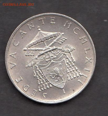 Ватикан 1963 500 лир до 26 11 - 161а