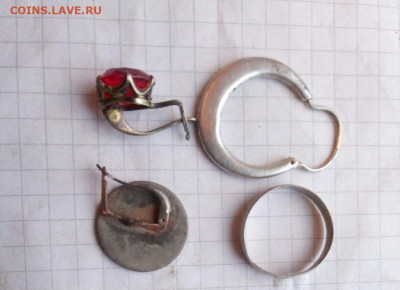 серьги -3шт, кольцо-1шт серебро до 24.11.19 22-00 мск - P91114-172143