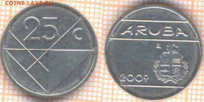 Аруба 25 центов 2009 г. , до 29.11.2019 г. 22.00 по Москве - Аруба 25 центов 2009  8512