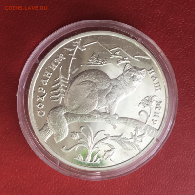 3 рубля 1994 года Сохраним наш мир- Соболь.До 29.11.в 22-00 - 5CAF1B81-CBE4-44E2-8724-06356A4FFEAF