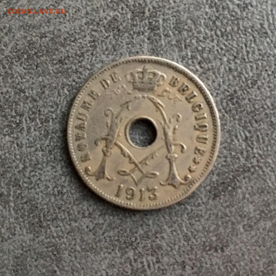 Бельгия 25 сантимов 1913 года. До 22:00 29.11.19 - 0D69FF4D-30E0-44DB-80AB-D3249197DF21