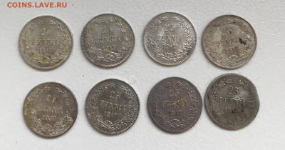 25 пенни 1917 г без короны (7 шт)До 26. 11.2019 22.00 по МСК - DABFE40E-0E5A-469E-AD79-3C417C1EA226