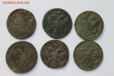 Денги и полушки 1731-1750 на определение разновидностей - полушк1731и38.JPG