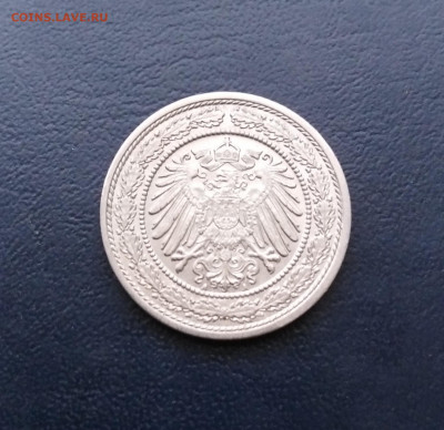 Германия 20 пфеннигов 1890г. А до 26.11.19г. в 22.00 мск - 20 пф 1890 а
