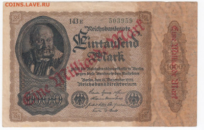 ГЕРМАНИЯ - 1 000 000 000 марок 1922 г. до  01.12 в 22.00 - IMG_20191125_0003