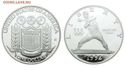 США. 1 доллар 1992 г. Proof. Бейсбол. До 27.11.19. - DSH_5182.JPG