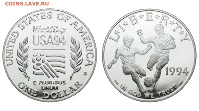 США. 1 доллар 1994 г. Proof. Футбол. До 27.11.19. - DSH_5192.JPG