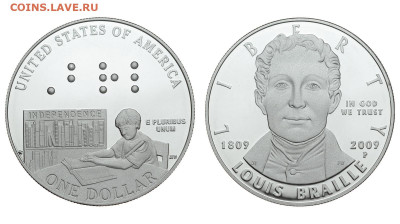 США. 1 доллар 2009 г. Proof. Брайль. До 27.11.19. - DSH_5207.JPG