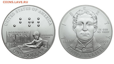 США. 1 доллар 2009 г. АЦ. Брайль. До 27.11.19. - DSH_5221.JPG