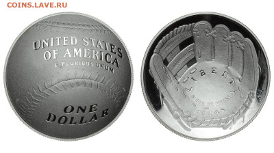 США. 1 доллар 2014 г. Proof. Бейсбол. До 27.11.19. - DSH_5237.JPG