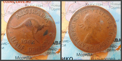 Австралия ½ пенни, 1963 - 21