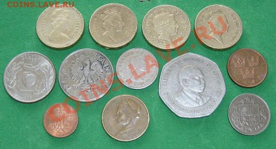 12 разных монет - монетыР