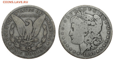США. 1 доллар 1882 г. Морган. До 27.11.19. - 1882.JPG