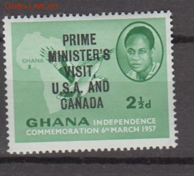 Гана 1958 1м надпечатка до 30 11 - 631