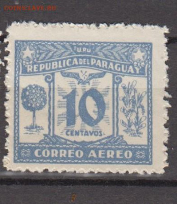 Парагвай 1931 1м ** 10с (голубая) до 30 11 - 634