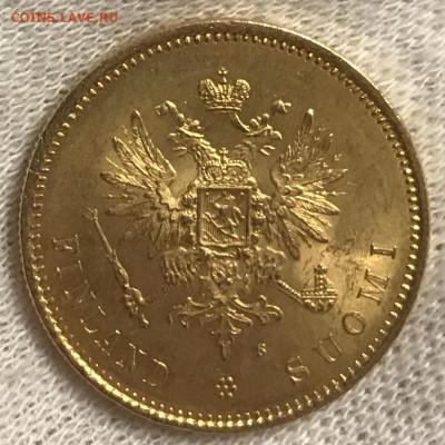 Финляндия:20 марок 1879 и 1904, 10 марок 1878 и 1 марка 1907 - C975B56C-5A0E-4AD7-BA8B-D096EA59A151