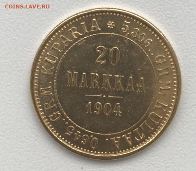 Финляндия:20 марок 1879 и 1904, 10 марок 1878 и 1 марка 1907 - 44E01088-EC5E-4CB1-A802-4F82C15A8CE8