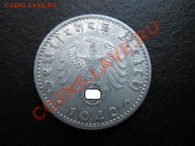 Третий рейх, 1940 г, 50 пф, до 09.08 в 21-00 мск - 1940 50 пф