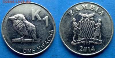 Замбия - 1 квача 2014 года (Фауна) до 2.12 - Замбия 1 квача, 2014
