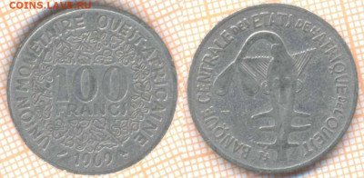 Западная Африка 100 франков 1969 г. , до  2.12.2019 г. 22.00 - Западная Африка 100 франков 1969 7410