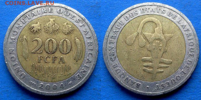 Западная Африка - 200 франков 2004 года (БИМ) до 3.12 - Западная Африка 200 франков, 2004