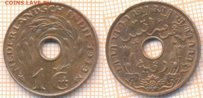 Голландская Ост-Индия 1 цент 1939 г., до 3.12.2019 г. 22.00 - Голландская ОстИндия 1 цент 1939  7453