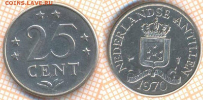 Нидерландские Антиллы 25 центов 1970 г. , до 3.12.2019 г. 22 - Нидерландские Антиллы 25 центов 1970  7454