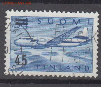 Финляндия 1959 1м надпечатка до 01 12 - 617