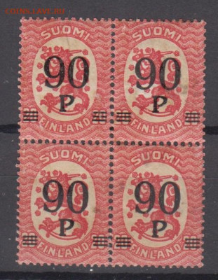 Финляндия 1921 1м надпечатка в кварте до 02 12 - 623