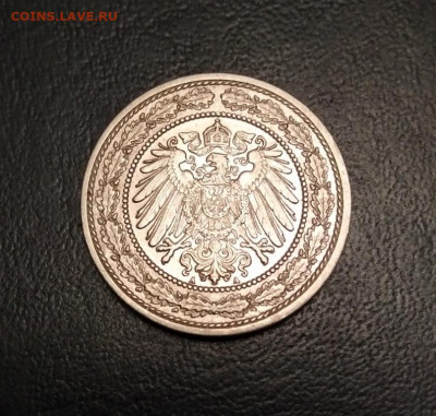 Германия 20 пфеннигов 1890г. А - 1890а2