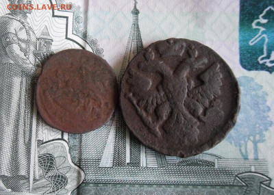 Деньга 1741г (R), Полушка 1757г (R) до 3.12.19г 22.00 МСК - 2