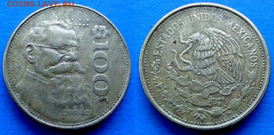 Мексика - 100 песо 1989 года до 3.12 - Мексика 100 песо, 1989