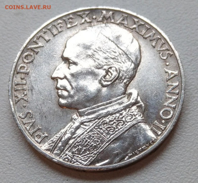 Ватикан 10 лир 1940 (тираж 10000) до 22-00 03.12 - IMAG4640_2