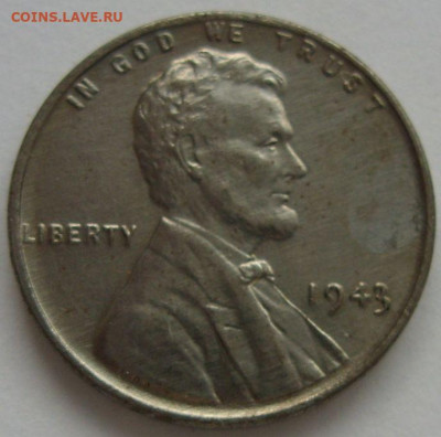 1 цент США 1943. - 1 цент США 1943 - 2