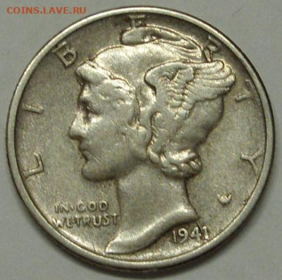 One dime 10 центов США 1941. - One dime 10 центов США 1941 - 2