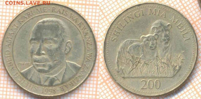 Танзания 200 шиллингов 1998 г., до 5.12.2019 г. 22.00 по Мос - Танзания 200 шиллингов 1998 7515