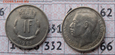 Люксембург 1 франк 1965г. до 7.12 - LUX_65