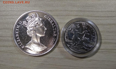Гибралтар- 1 крона 1993 года	Фикс. - 38