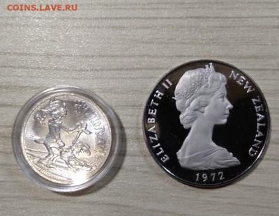 Новая зеландия -1 доллар 1972 год Пруф  Фикс - 44
