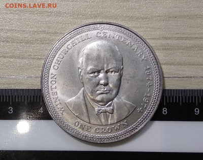 остров Мэн -1 крона 1974 год  Фикс - 55