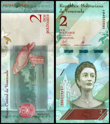 С 1 руб.  Венесуэла 2 боливара 2018 г. до 05.12. в 22:00 - 2----