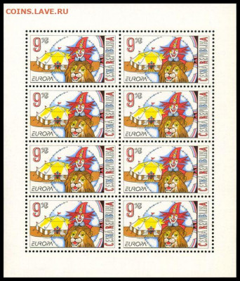 Чехия 2002. Mi 319. EUROPA: Цирк. МЛ. сайт-580, мешок-700, самара - 700 рублей. - 319 МЛ